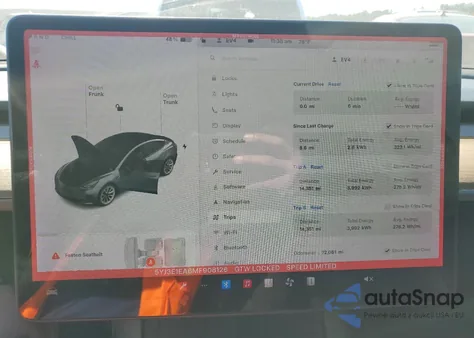 2021 Tesla Model 3 from USA, damaged, VIN 5YJ3E1EA6MF908126
